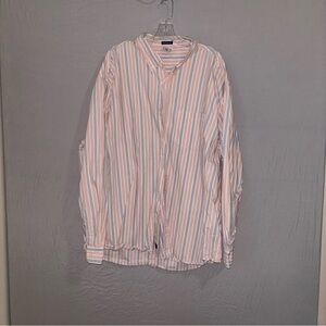 Old Navy Pink and Blue Casual Button Down Shirt